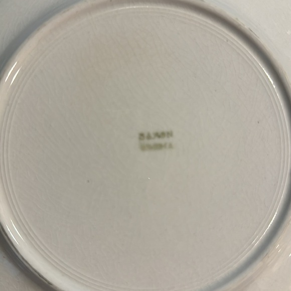 FRENCH SAXON CHINA French Saxon Sheep Saucer Plates Set Of 3 Vintage 22k Gold - Picture 8 of 12